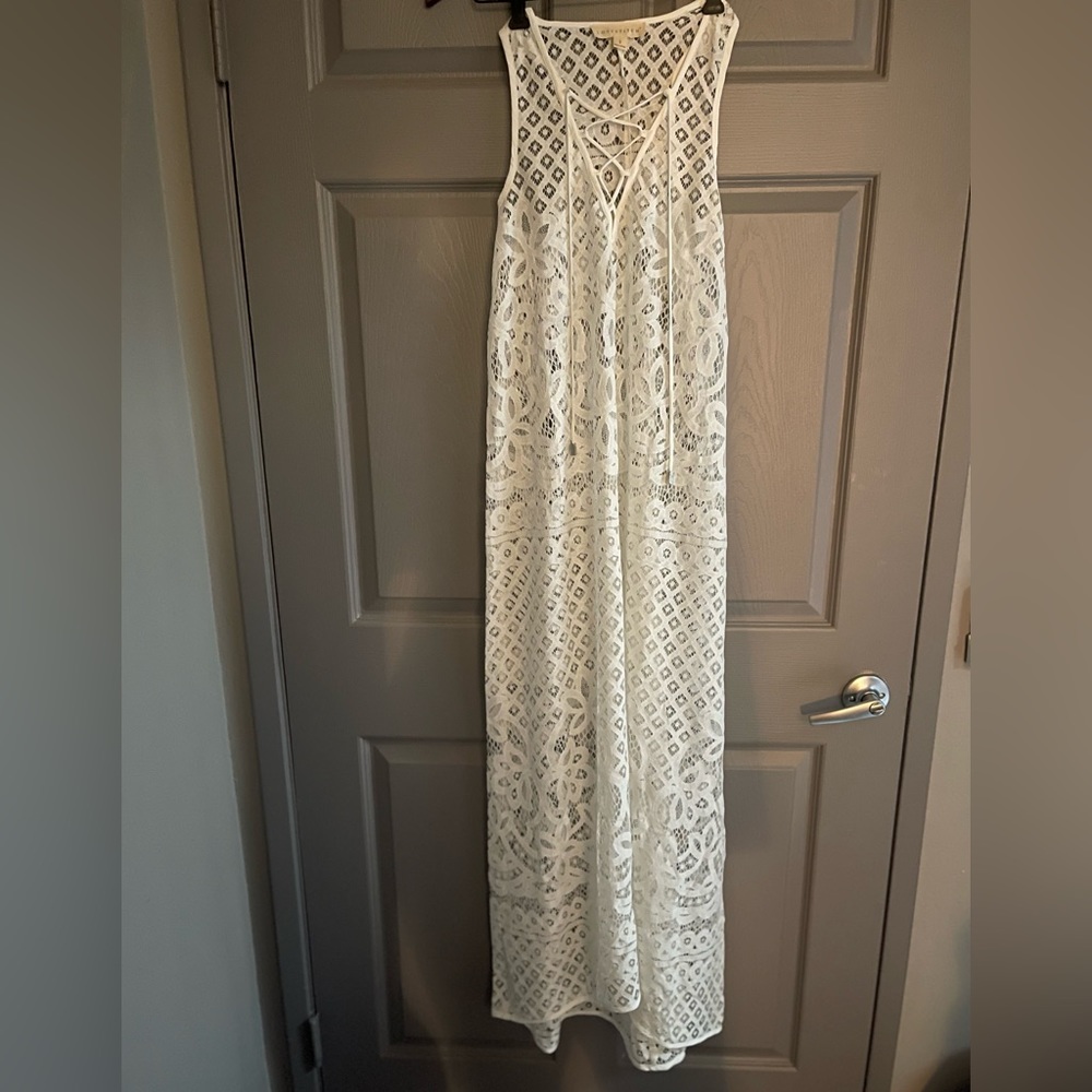 LoveStitch SM Floor Length Lace Swim Coverup